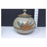 Steven Johnson Pottery Lidded Jar - Chip on