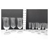 Clear Glass Tulip Stemware & Cordials