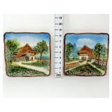 Western Germany Majolica Black Forest Plates