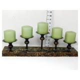 Metal Candle Centerpiece