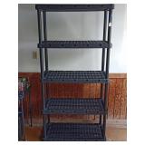 5 Shelf Plastic Shelving