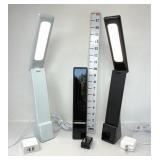 (3) Fold up, Rechargeable, Dimming Table Reading