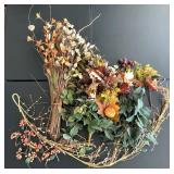 Faux Fall Flowers & Garland