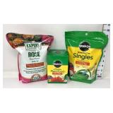 (2) Miracle Grow (New) & (1) Rose Plant Food