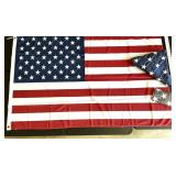 (3) American Flags
