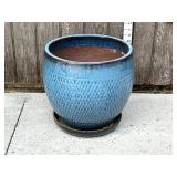 Large Glazed Ceramic Planter