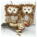 (3) Natural Fiber Craft Woodland Critter Fall