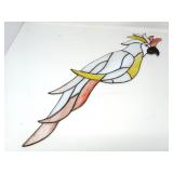 25" Tall Stained Glass Parrot Hanging