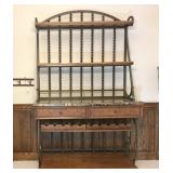 Bakerï¿½s Rack/Wine Rack w/Twisted Metal Frame