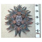 Womenï¿½s Forest Face Wall Art w/ Metal Leaves/Hair