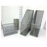 Mesh Paper or File Holders, Vacuum Pen Caddie