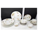 21 Pc Haviland France Limoges - Autumn Leaf -