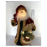Fiber Optic Light Up Santa Tree Topper