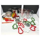 Assortment of  Baking Utensils & Cookie Cutters