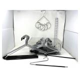 (64) Heavy Duty Metal Pants / Open Ended Hangers