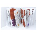 Red Rubber Cling Stamps in Notebook