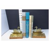 Brass Swan Book Ends & Iowa State & Cornell Year