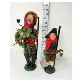 (2) Byers Choice Carolers - Lamplighter &