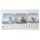 (3) Bing & Grondahl Trinket Dishes 521/455A-