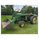 1966 John Deere 3020 Tractor w/148 Loader, WF,