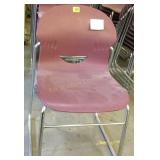 (16) Virgo Plastic Chairs - Red