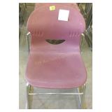 (26) Virco Plastic Chairs - Red