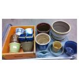 Various sized clay planter pots