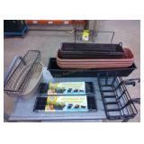 Large plastic planters & metal flower box, 2 kits