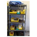 Storage Rack With Contents/Garden Tools,