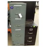 (1) Four Drawer & (1) Two Drawer File Cabinet