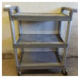 Three Shelve Rubber Utility Cart