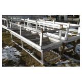 (8) Wood w/Wire Greenhouse Tables -