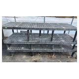 (3) Plastic Greenhouse Table