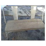 Wooden & Metal Bench