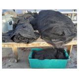 (5) Bundles of Greenhouse Black Plastic Netting