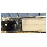 Various Storage Containers & Plastic Table
