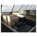 Growing trays, 5 starter,  round, square growing