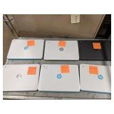 (6) HP Chromebooks, see photos for condition