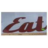 Metal EAT Sign