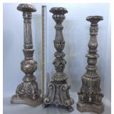 (3) Decorative Candle Holders