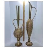 Gold Painted Plaster Containers