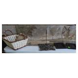 Tapestry Wall Art, Framed Keys & Basket