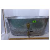 Metal Ice Tub w/Spicket