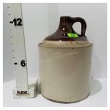 Large Brown Top Stoneware Jug
