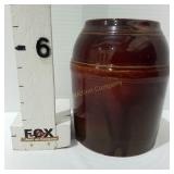 Stoneware Brown Glaze Canning Crock