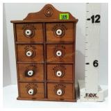 Spice Cabinet with Porcelain Knobs