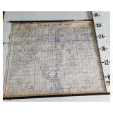 Vintage 1922 Mitchell County Wall Map