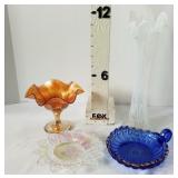 Glass Vase-Compote-Nappy-Plate
