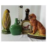 Iowa The Corn State & Dog Decanters