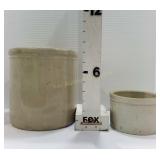 (2) Stoneware Crocks
